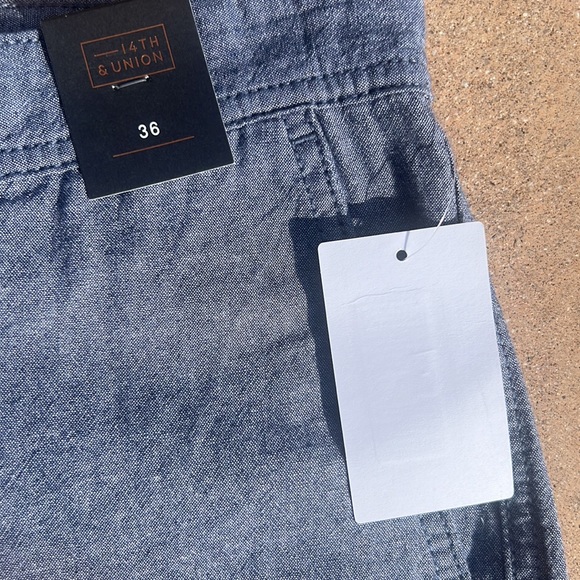 14th & UNION SHORTS -NWT- MENS BLUE 36 - Picture 5 of 5